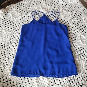 Blue tank with cute detail